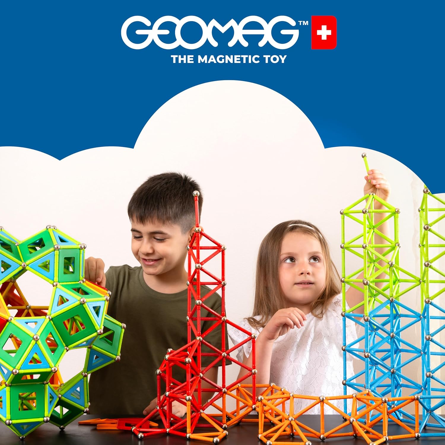 Thumbnail 3 de Geomag Classic Confetti – magnetisches Konstruktionsspielzeug mit 114 Teilen