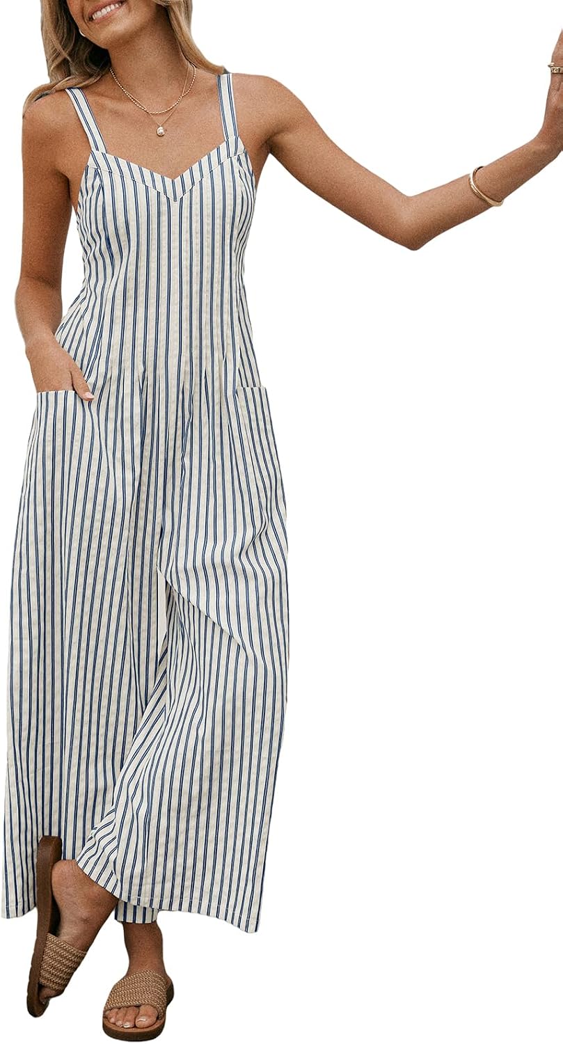 CUPSHE Maxi tuta da donna a righe XXL