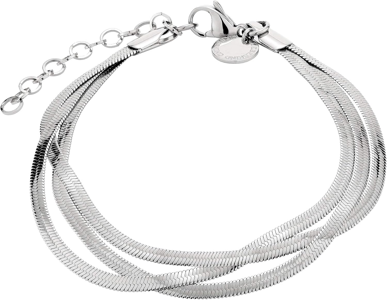 Thumbnail 5 de LIEBESKIND BERLIN Sleekchain Armband für Damen aus Edelstahl – poliert, mit Karabinerverschluss, 21 cm
