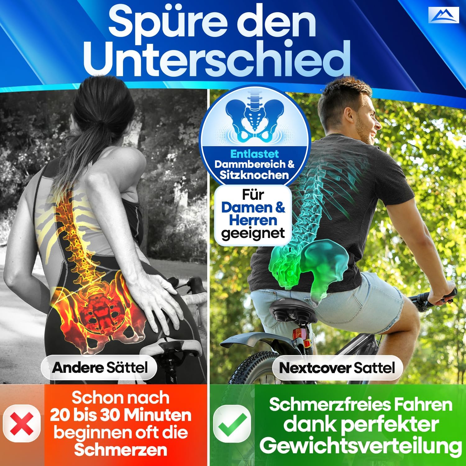 Thumbnail 4 de NEXTCOVER® Fahrradsattel Memory-Foam 3.0