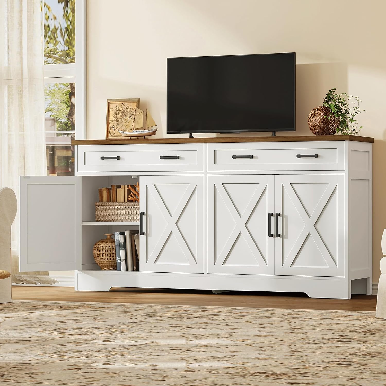 Detalle 2 de Usikey Buffet Cabinet, 55.1-Inch