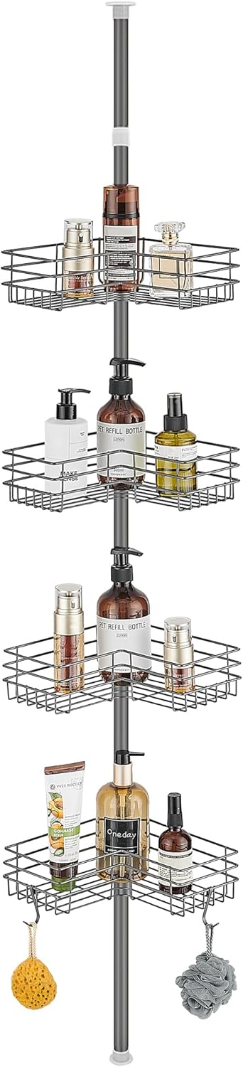 FIISAYL Étagère Douche Télescopique 85–325 cm