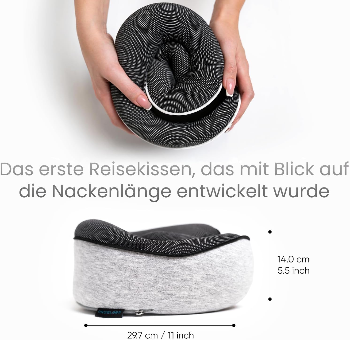 Thumbnail 4 de Proglobe Nackenkissen Reisekissen 100% Memory Foam