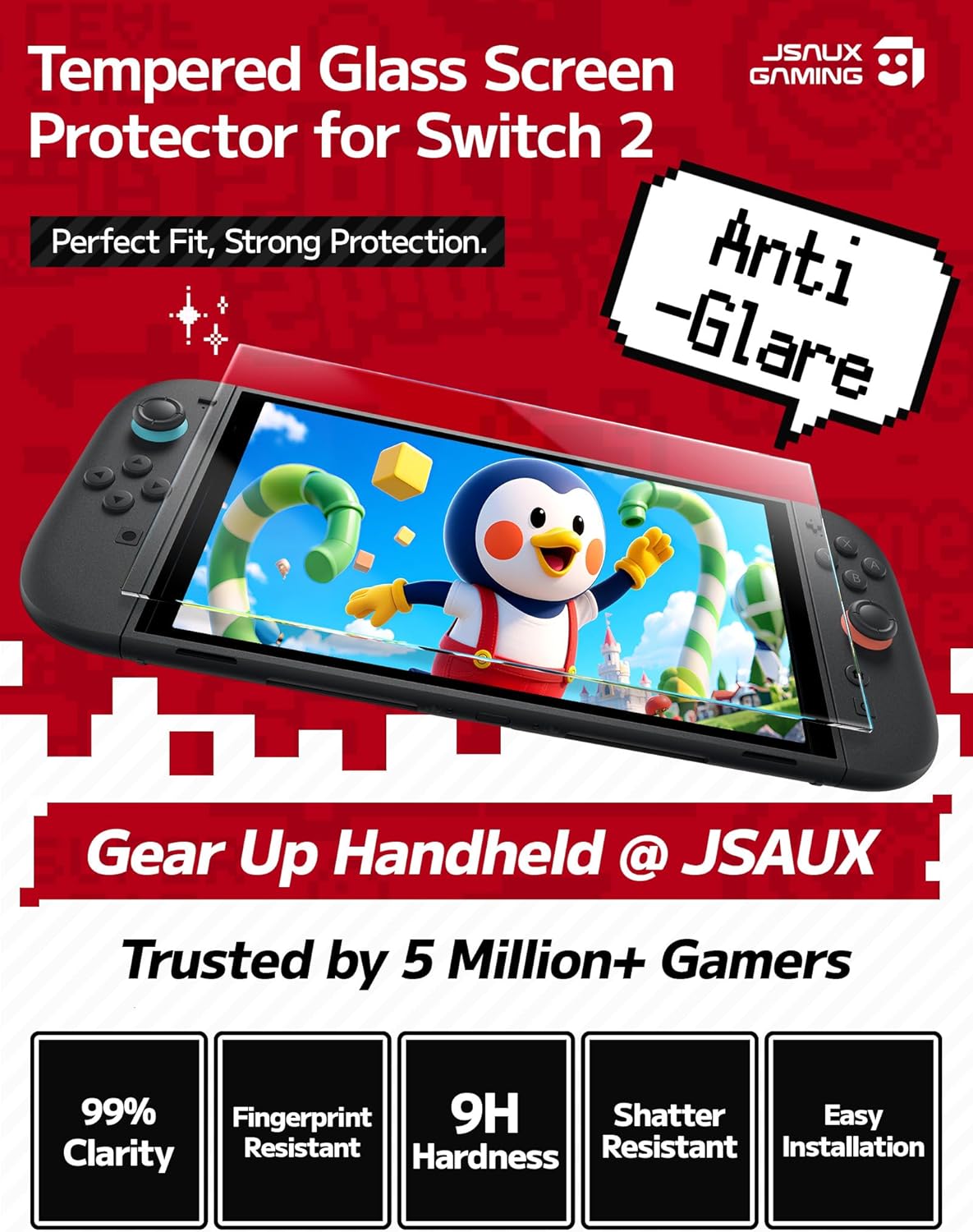 Thumbnail 1 de JSAUX Verre trempé 0,3 mm pour Switch 2