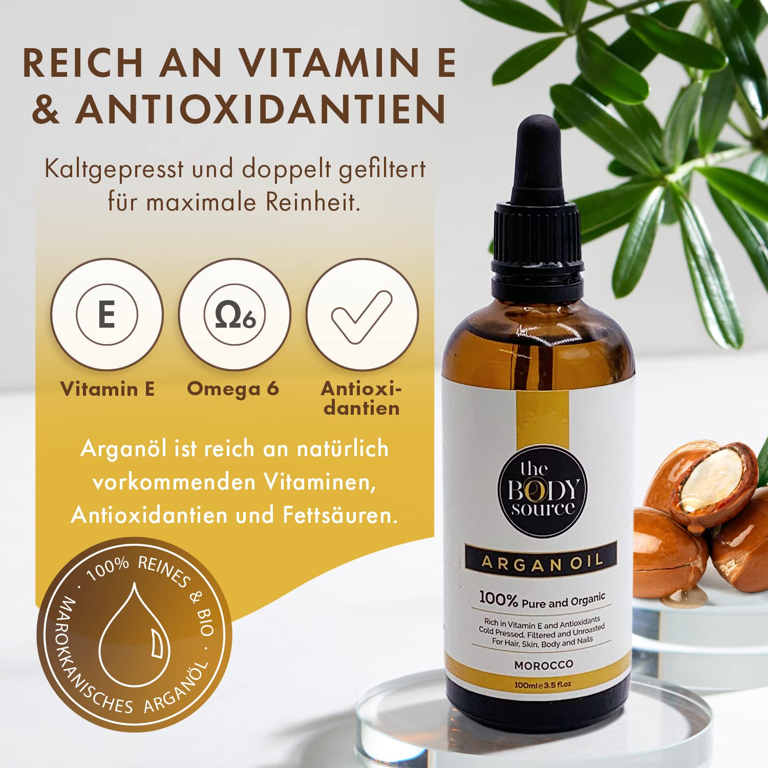 Thumbnail 5 de The Body Source Arganöl 100 ml Öl für Haut und Haare