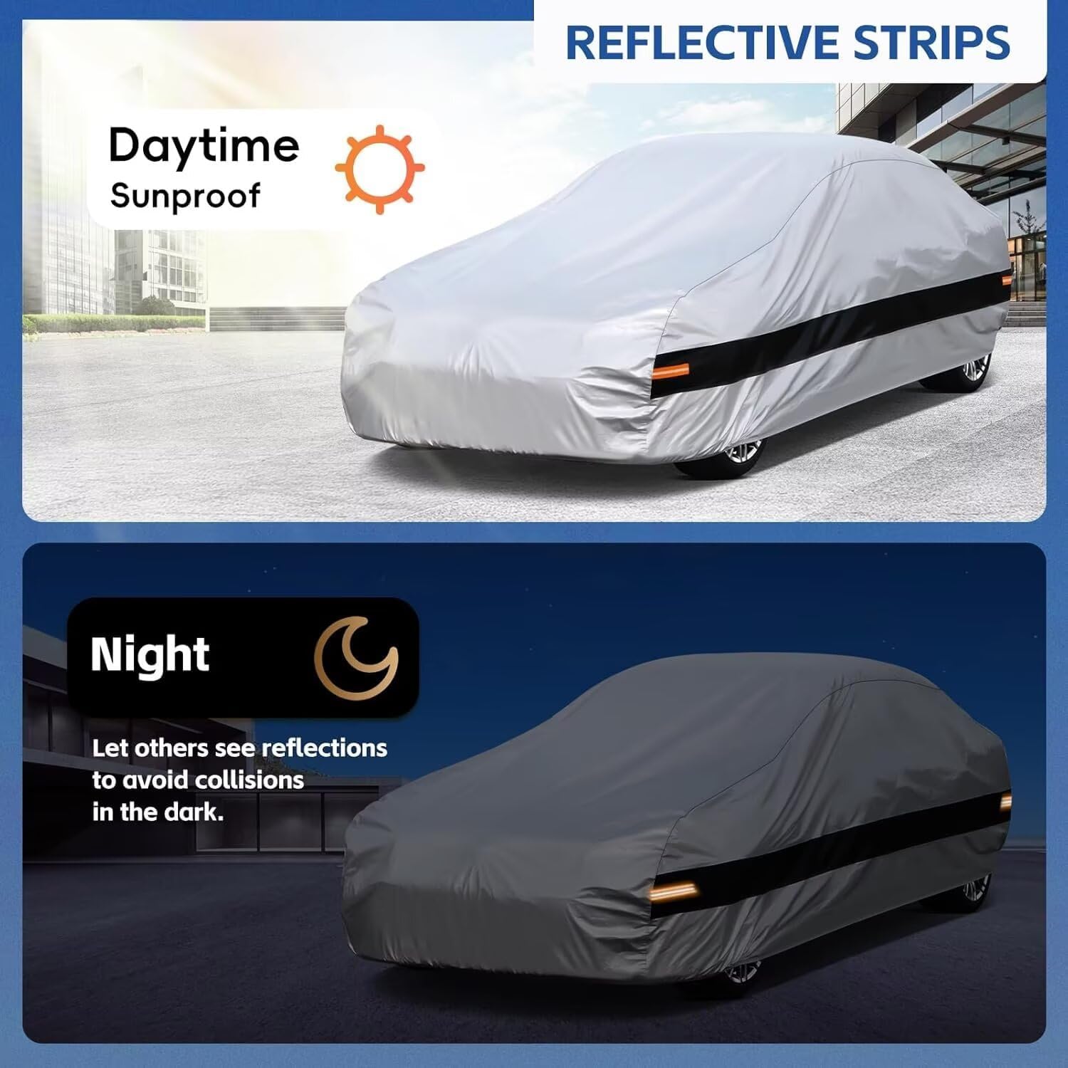 Thumbnail 3 de Holthly 10 Layers Car Cover for Subaru BRZ (2012-2026) / Toyota 86 (2012-2021) – Waterproof All-Weather Outdoor Protection