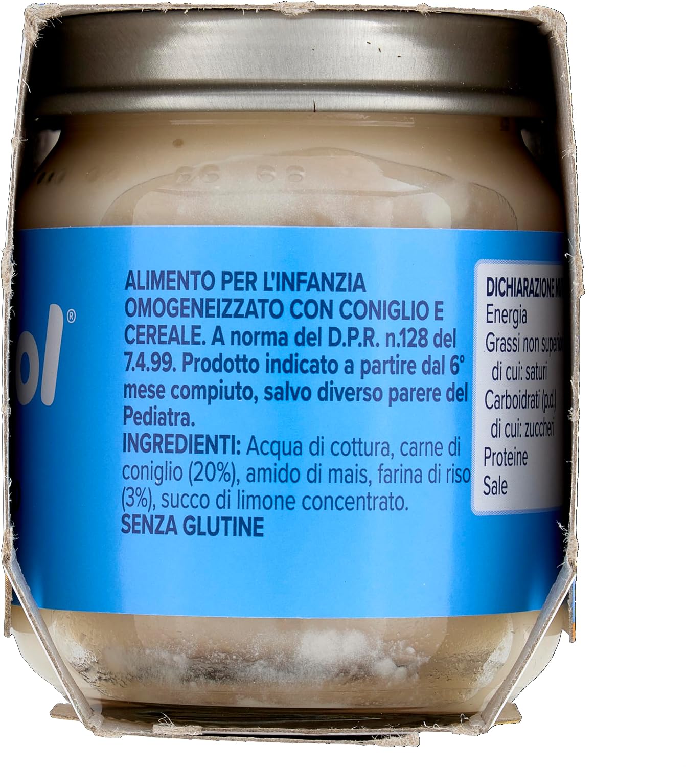 Detalle de Nipiol Omogeneizzato Coniglio - 12 confezioni da 2x120 g
