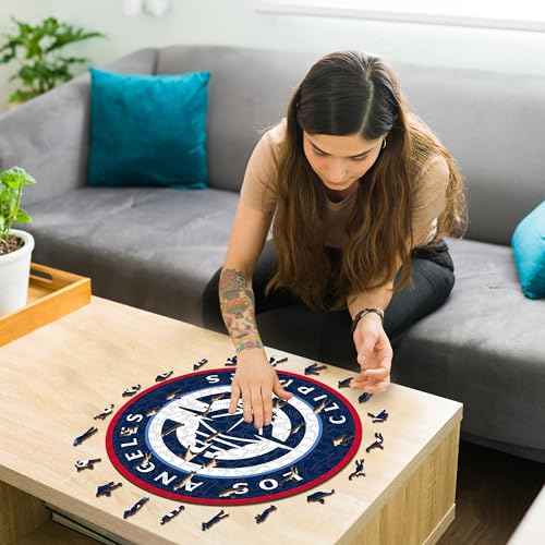 Detalle 2 de Iconic Puzzles LosAngelesClippers-M puzzle madera 270 piezas 🧩