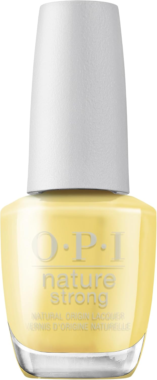 Detalle de OPI Nature Strong Nail Polish (Orange & Yellow) | Quick Dry Vegan, Long-Lasting 15ml