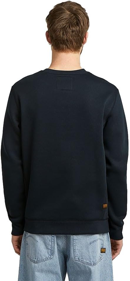 Detalle de G-STAR Uomini Premium Core Sweater: eleganza casual con dettagli rifiniti