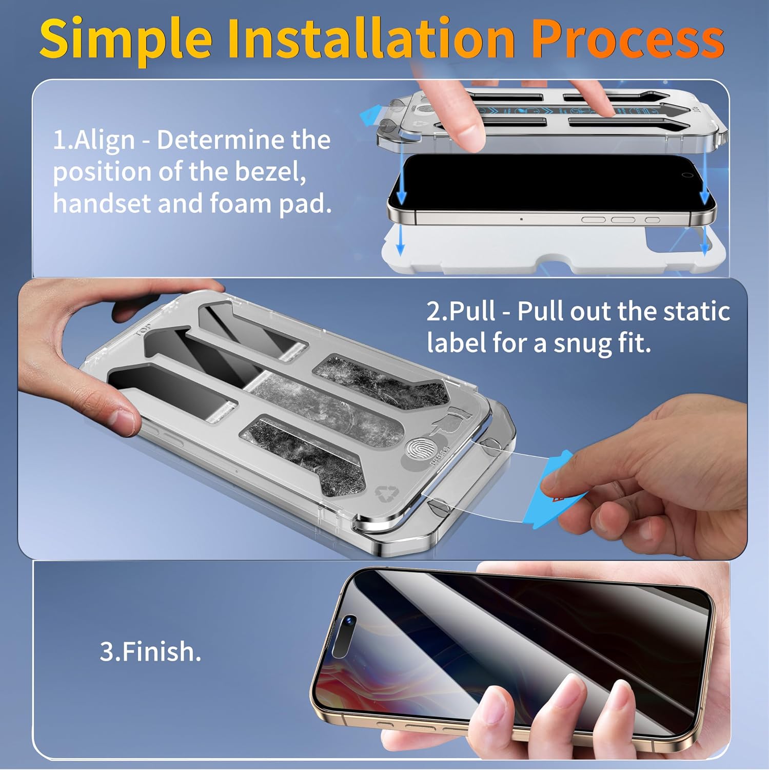 Thumbnail 2 de Tentoki Protector Privacidad iPhone 16 Pro Max 6,9