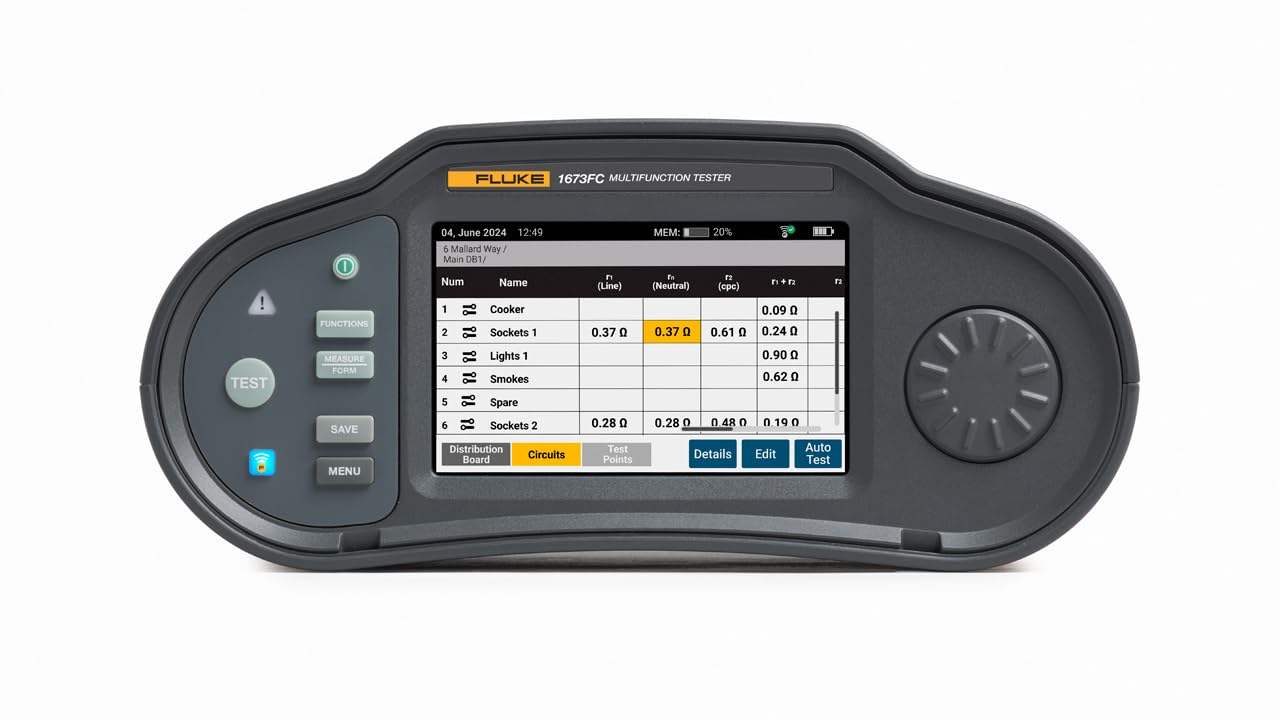 Detalle de Fluke 1673 FC tester multifunzione 1,6 kg 🔌