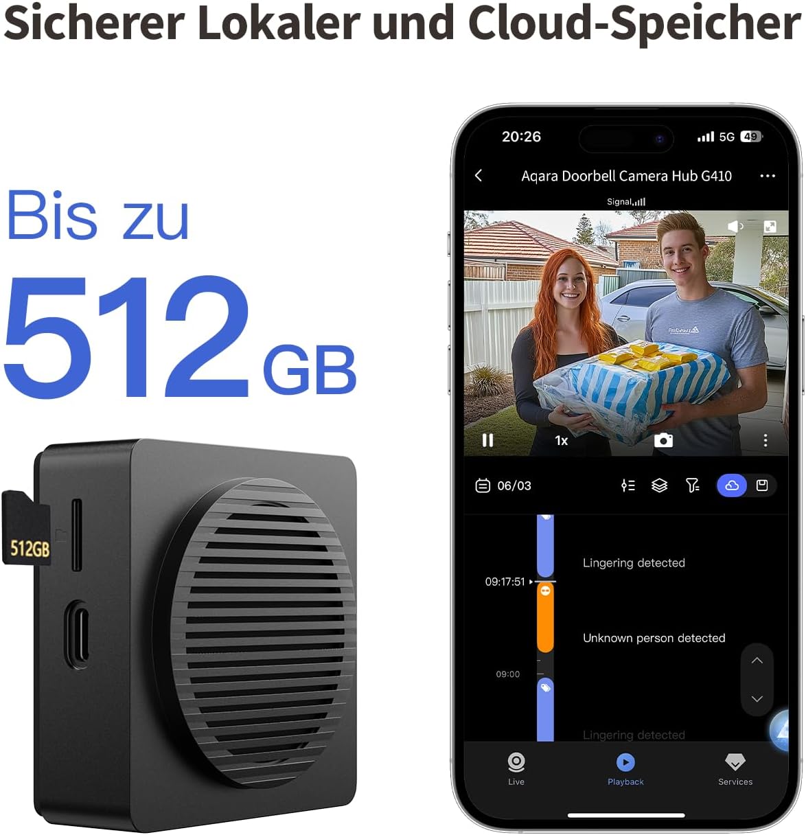 Thumbnail 6 de Aqara Smart Türklingel mit Kamera G410 (2K) – Video, 2-Wege-Audio & Matter-Hub integriert