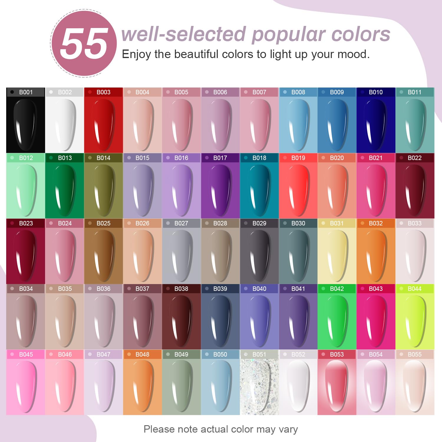 Detalle de JODSONE 60-Piece Gel Nail Kit with UV Lamp