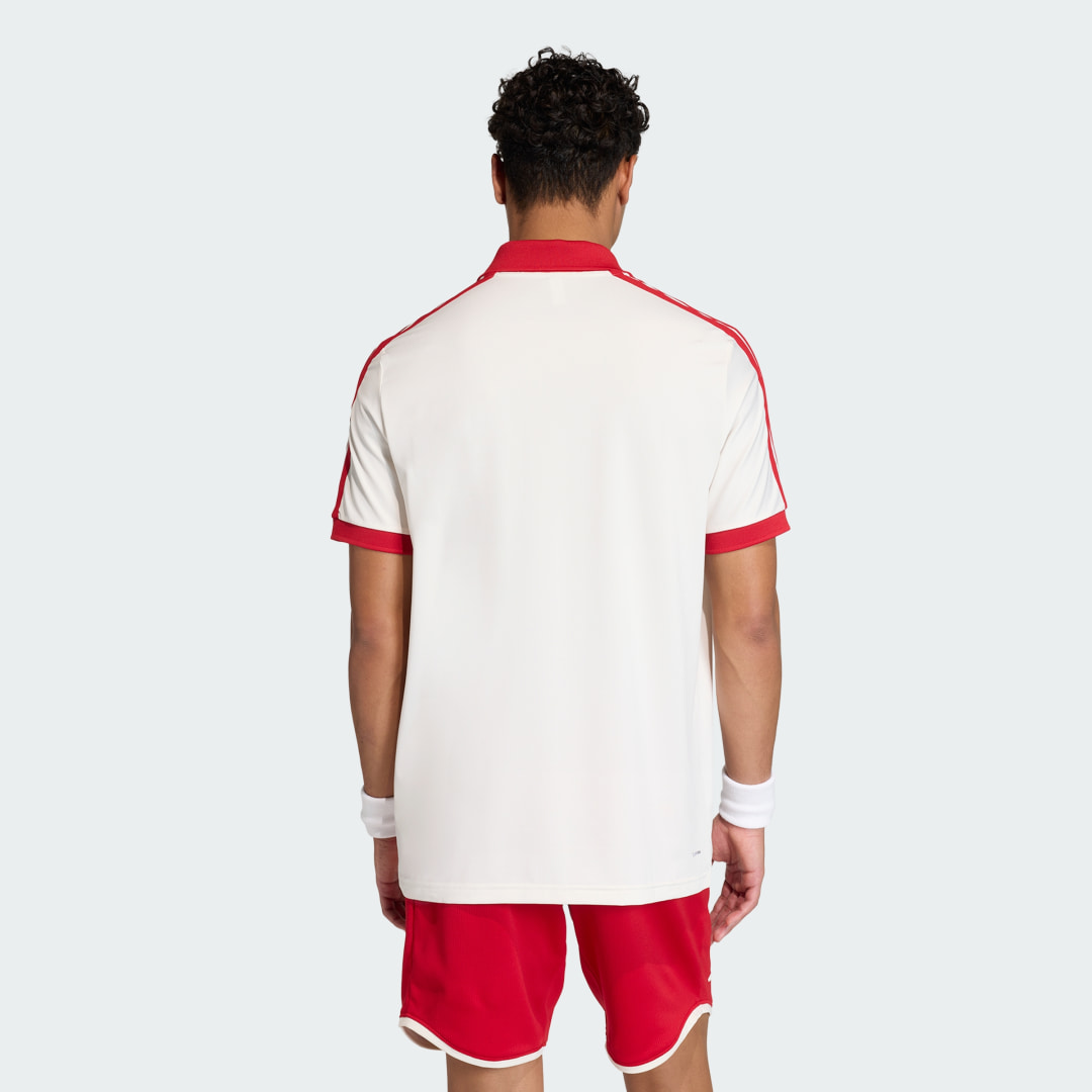 Detalle 2 de POLO TENNIS CLASSICS de Adidas — polo blanco versátil para rendimiento y estilo
