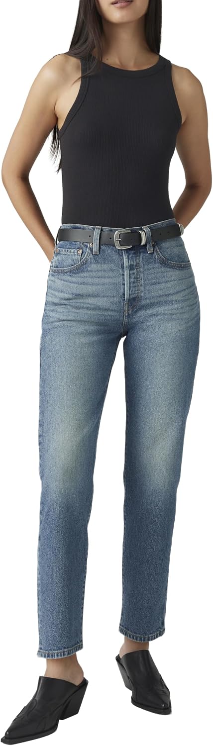 Detalle 2 de Levi's 501 Crop Vaqueros Mujer 28W/28L: estilo recto y versátil para personalizar