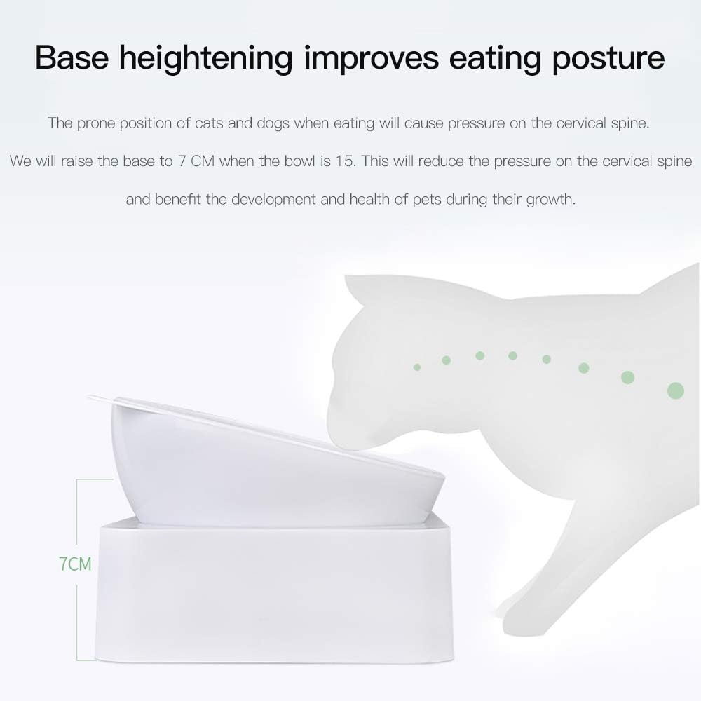 Detalle 2 de Marchul Cat Gravity Water and Food Bowls set with tilted bowls and automatic refilling