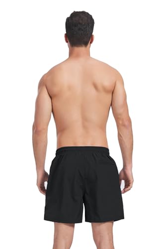 Thumbnail 2 de Ougelebo Badehose Herren Badeshorts mit Reißverschlusstasche – 2 Seitentaschen + Gesäßtasche