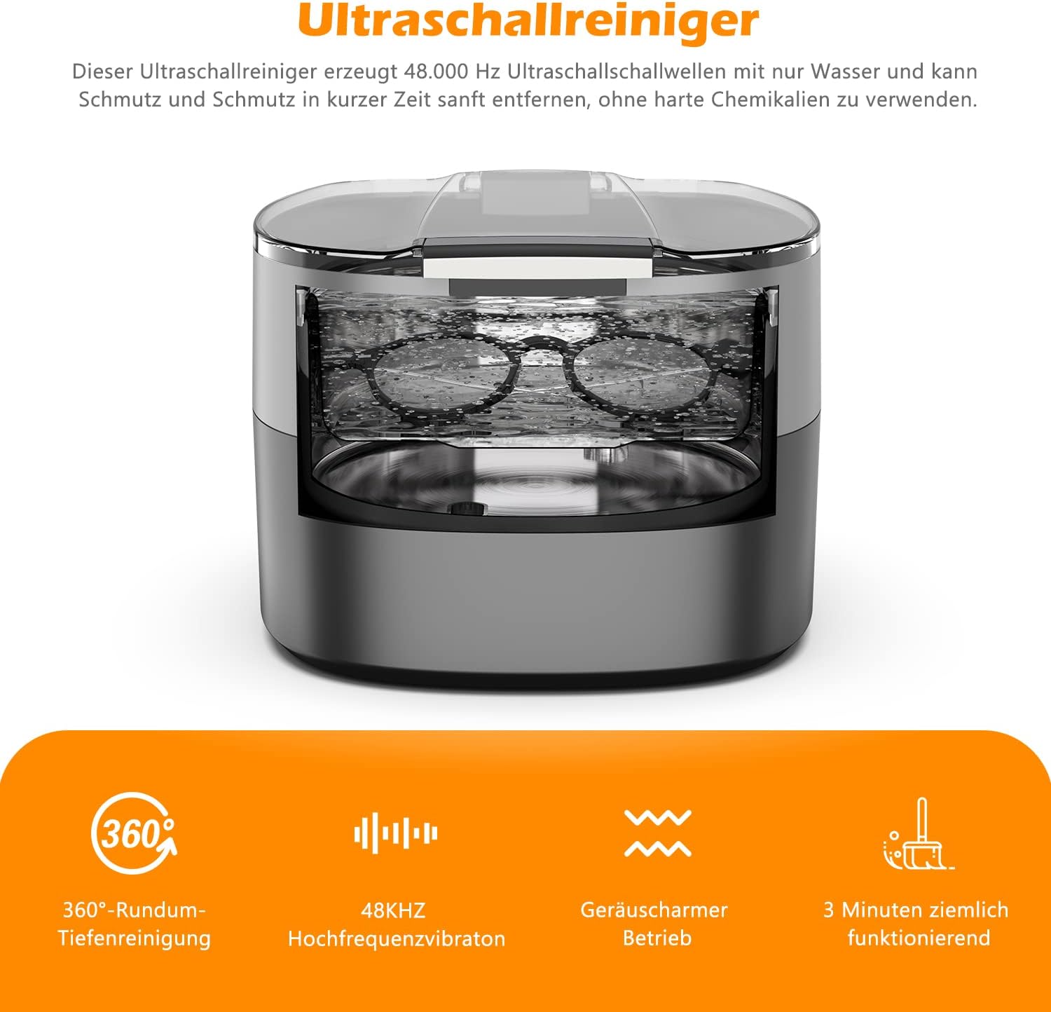 Thumbnail 1 de KECOOLKE Sonic Cleaner 750 ml Ultraschallgerät