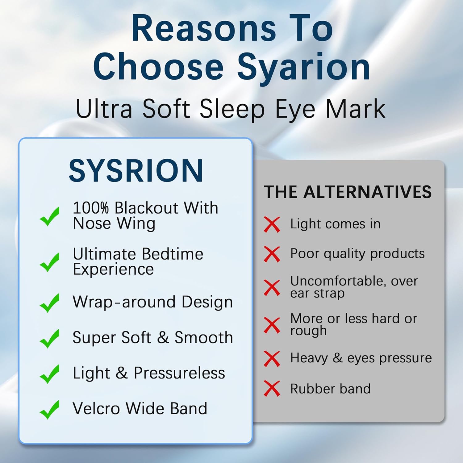 Thumbnail 1 de Sysrion Sleep Mask Ultra Soft Light‑Blocking Eye Mask 😴