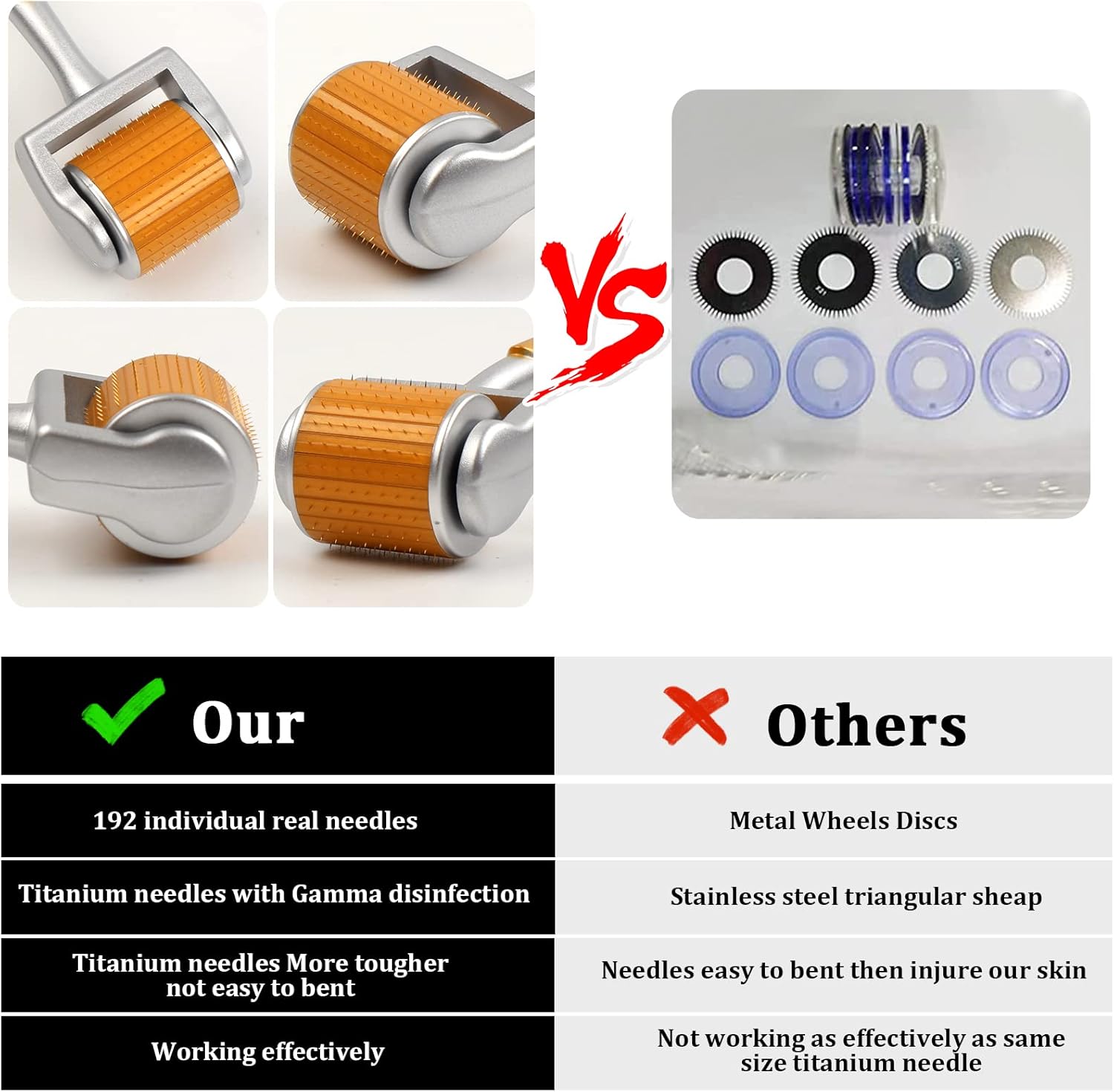 Thumbnail 3 de Ebeizi Dermaroller cheveux & barbe 0,75 mm : 192 aiguilles en titane