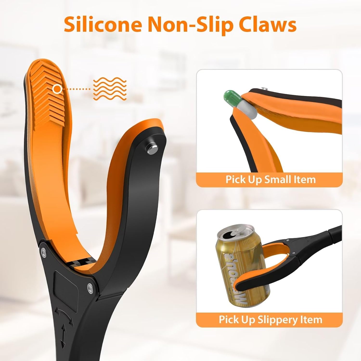 Thumbnail 2 de REWKCY 32-Inch Grabber Reacher, 2-Pack Folding Tool with Rotating Jaw & Magnet