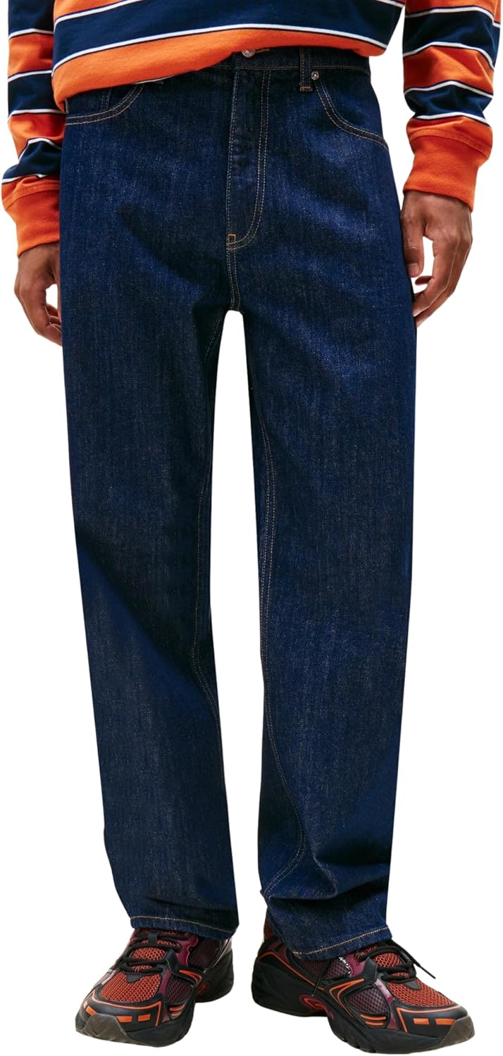 Detalle de Tommy Jeans Sonny Rglr Tprd Di4156 Dm0dm22186 – Pantaloni in Denim Unisex, Regular Fit