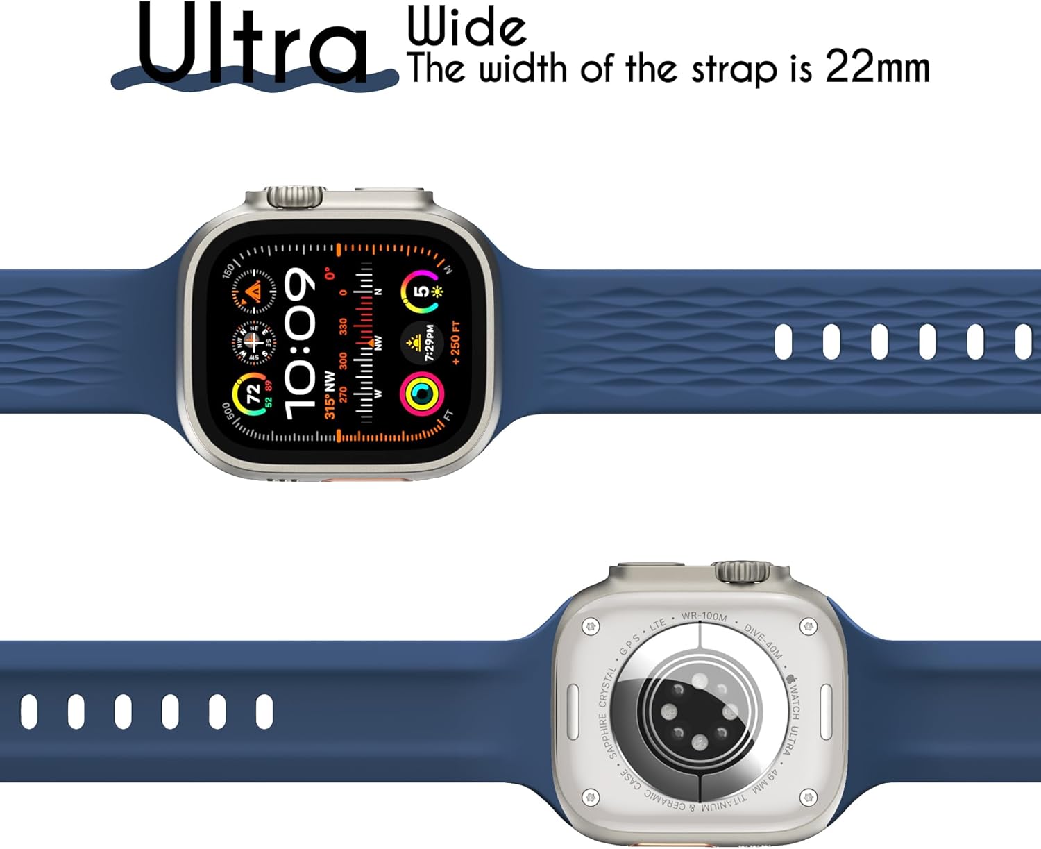 Thumbnail 5 de LULULOOK Sport Strap for Apple Watch (49/46/45/44/42mm) – Breathable FKM Fluoroelastomer Band