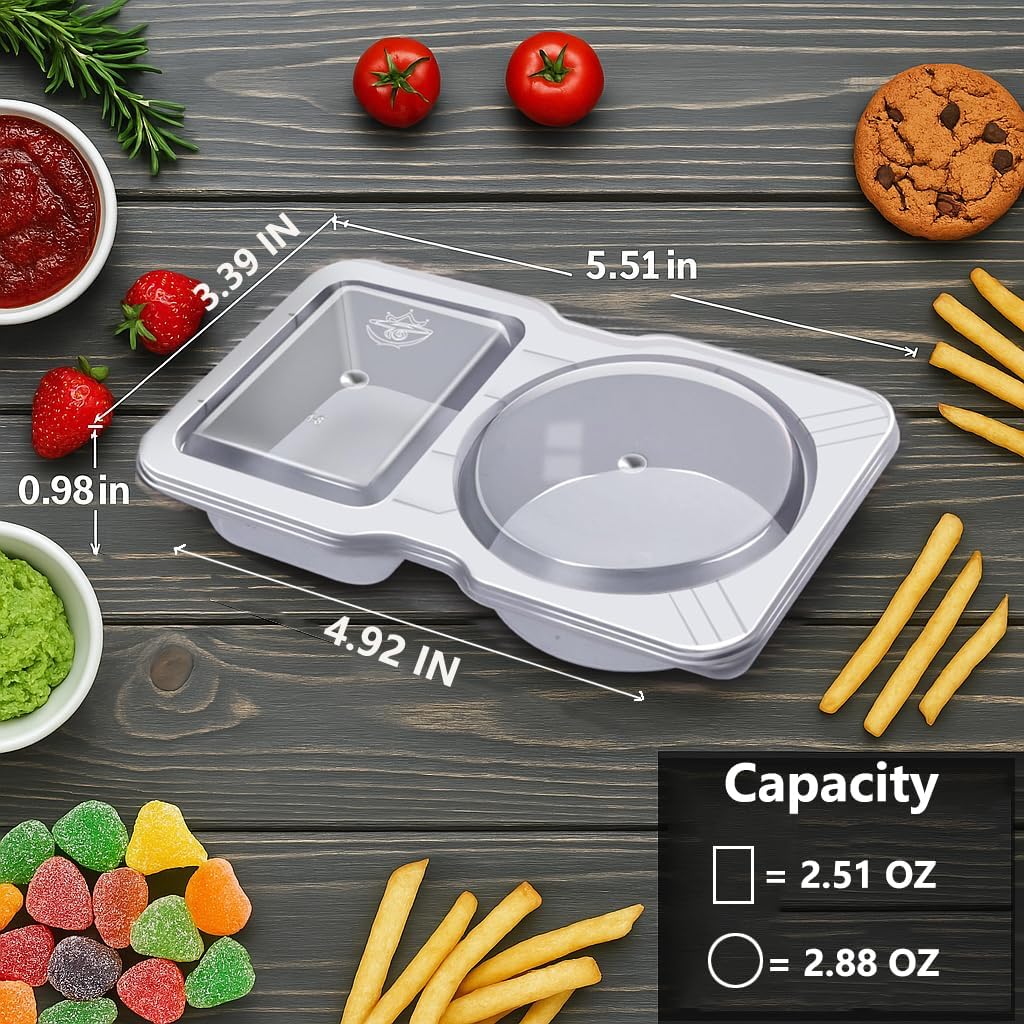 Thumbnail 6 de Reusable Snackle Box Double Compartment, 30 Sets 🍱