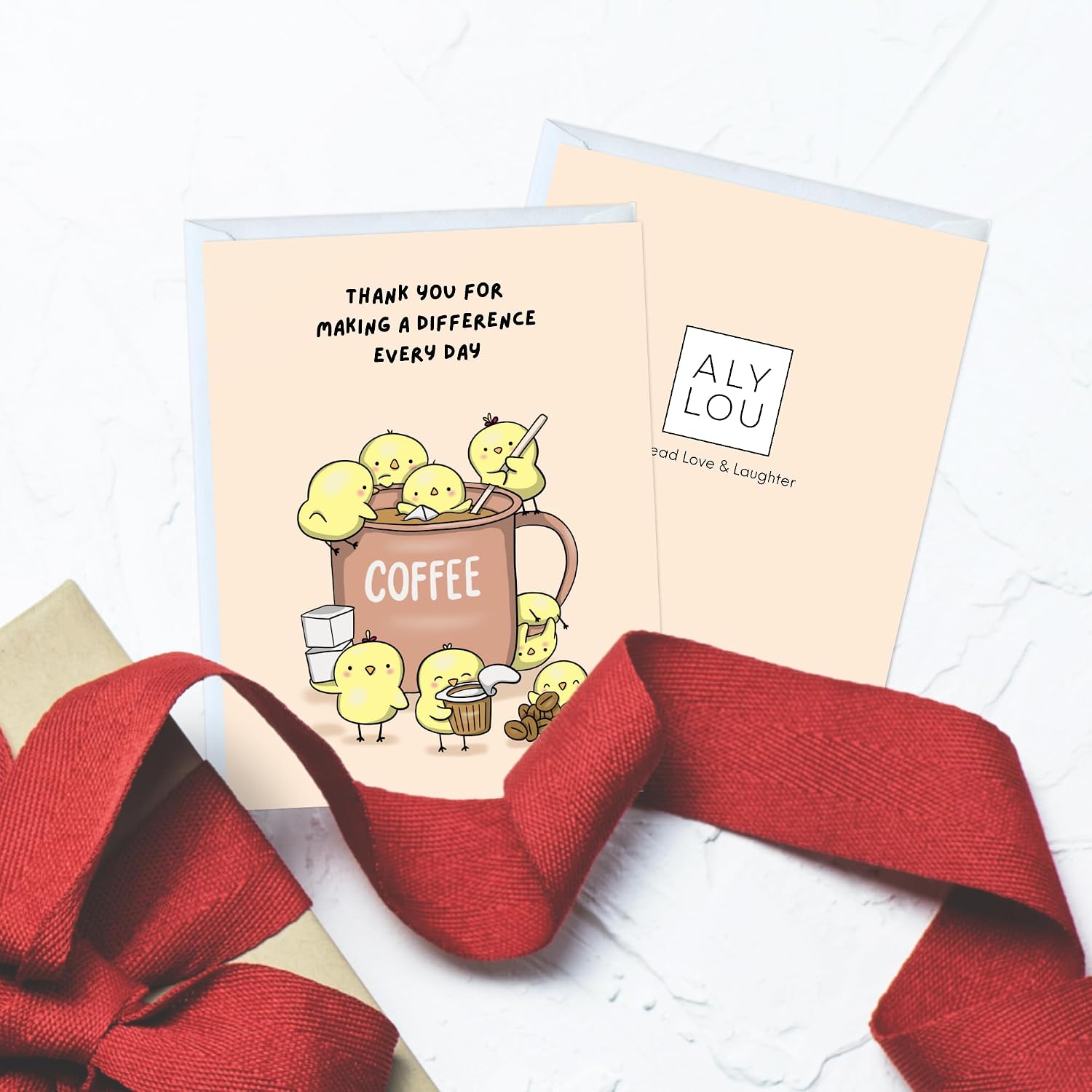 Thumbnail 2 de Aly Lou Thank-You Greeting Card 5.5 x 4.25 Inches