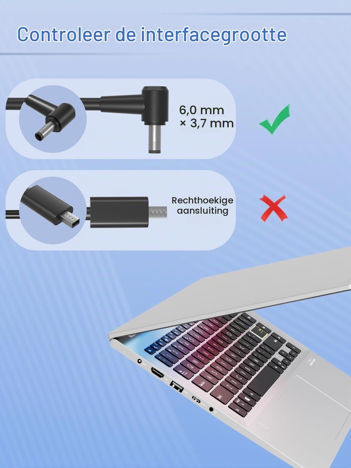 Thumbnail 1 de SLRIOYS SLRIOYS-240W laptopvoeding voor ASUS, 240 W met 6,0 × 3,7 mm stekker
