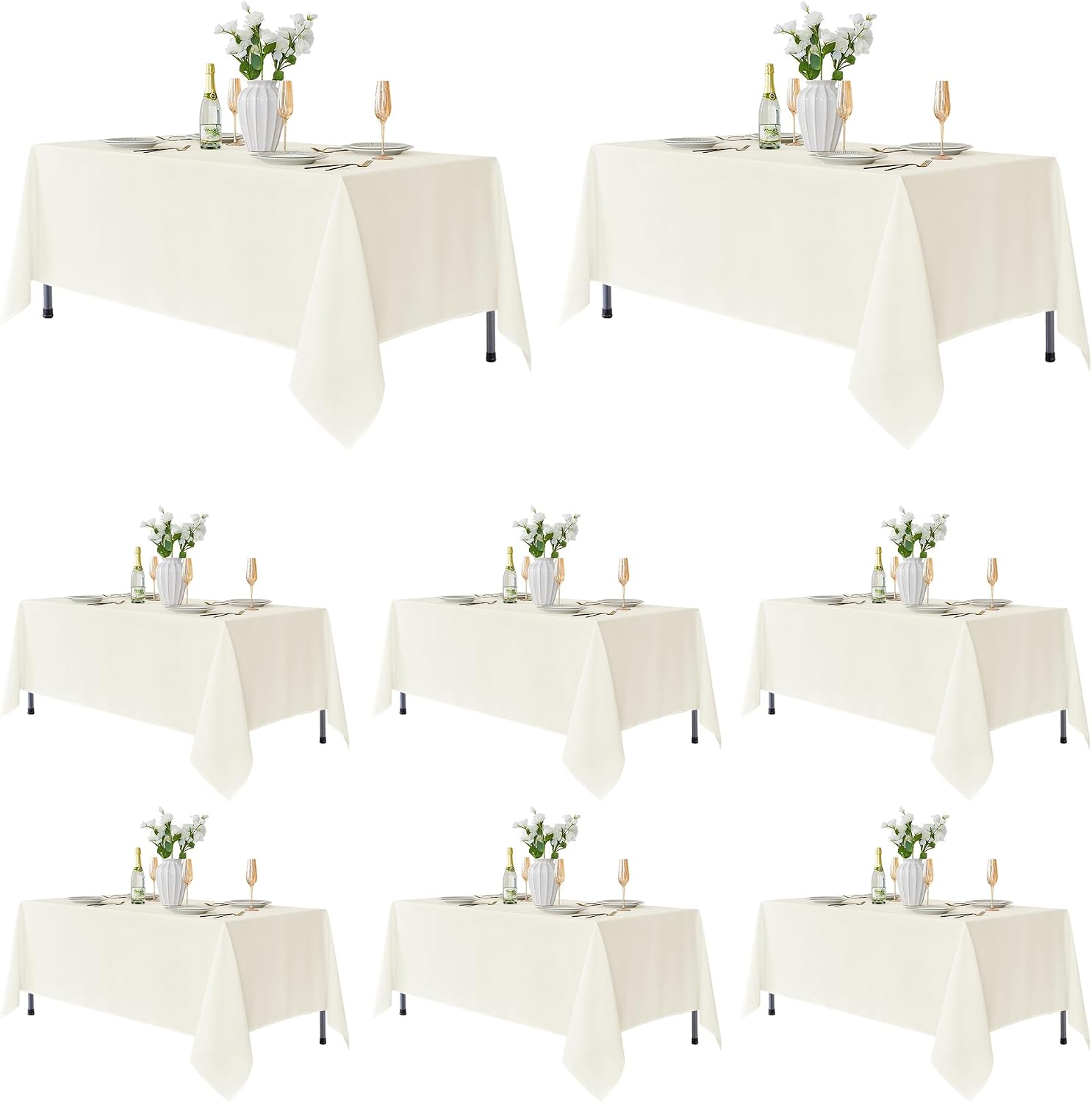 Detalle de Fitable 70x120 Inch Rectangular Tablecloth Pack
