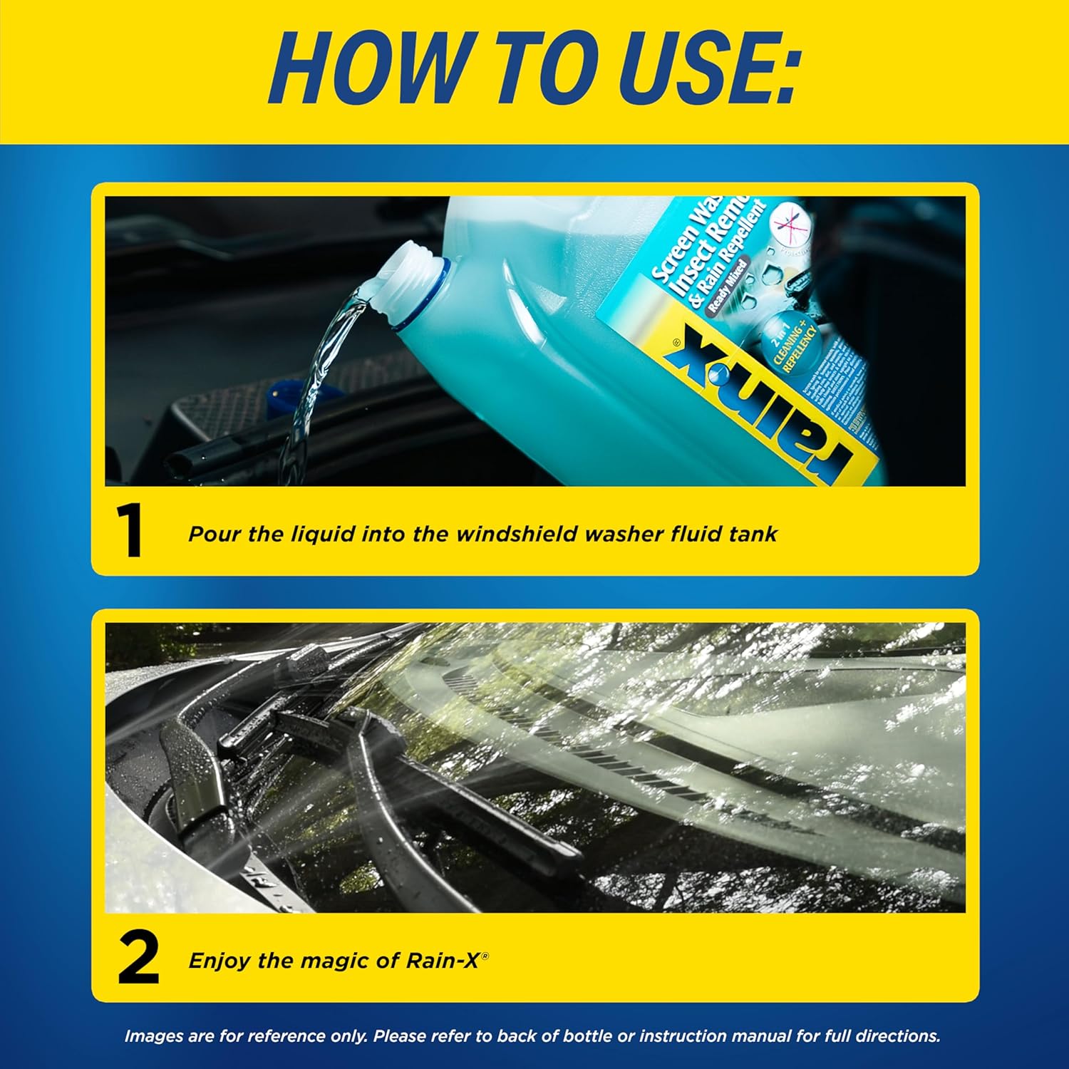 Thumbnail 3 de Rain-X RTU Screenwash with Insect Remover & Rain Repellent – 5L