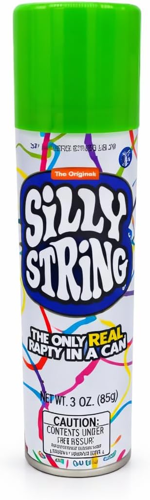 Detalle de Silly String Original Party Pack, 12 Assorted-Color 3 oz Cans