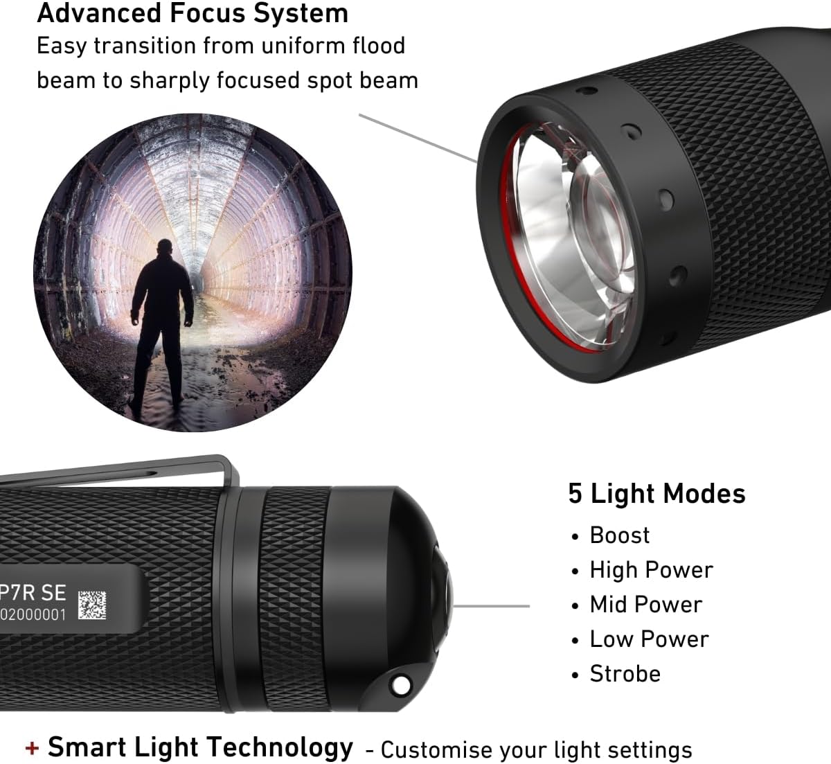 Detalle 2 de Ledlenser P7R SE LED Torch 1100 Lumens