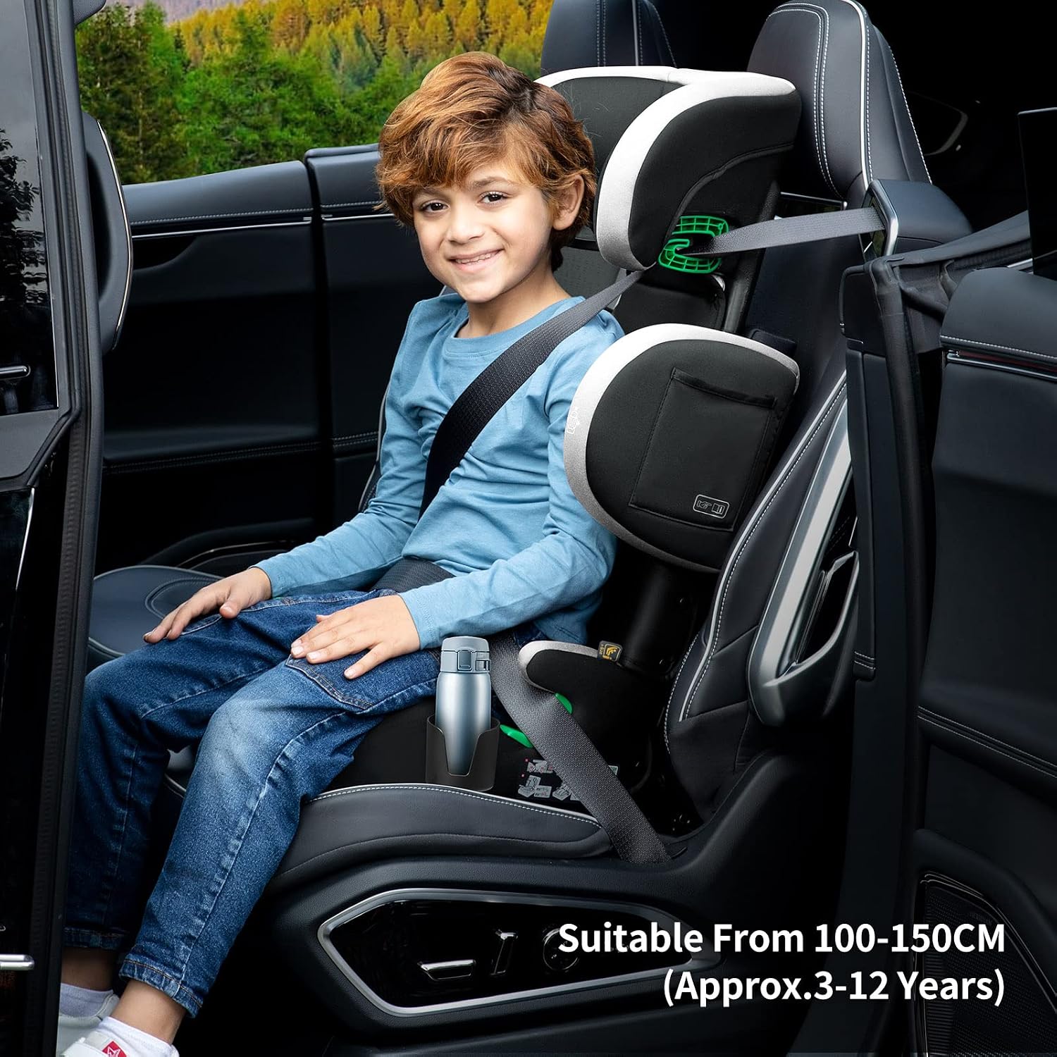 Detalle 2 de globalkids Kindersitz 15–36 kg i‑Size, höhenverstellbar