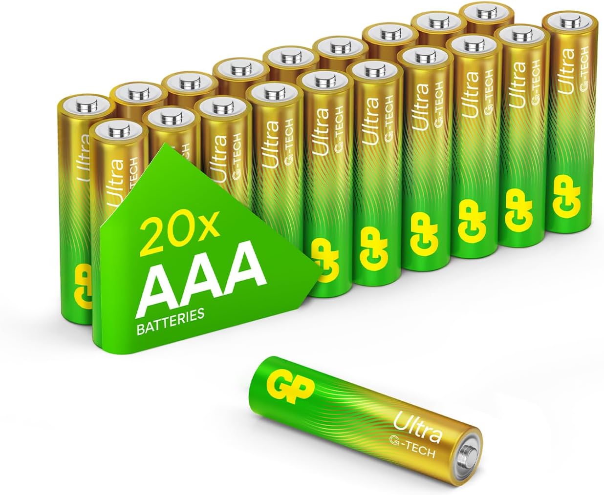 Detalle de GP Ultra Alkaline AAA Batteries – 36 Pack with Long-Lasting Power