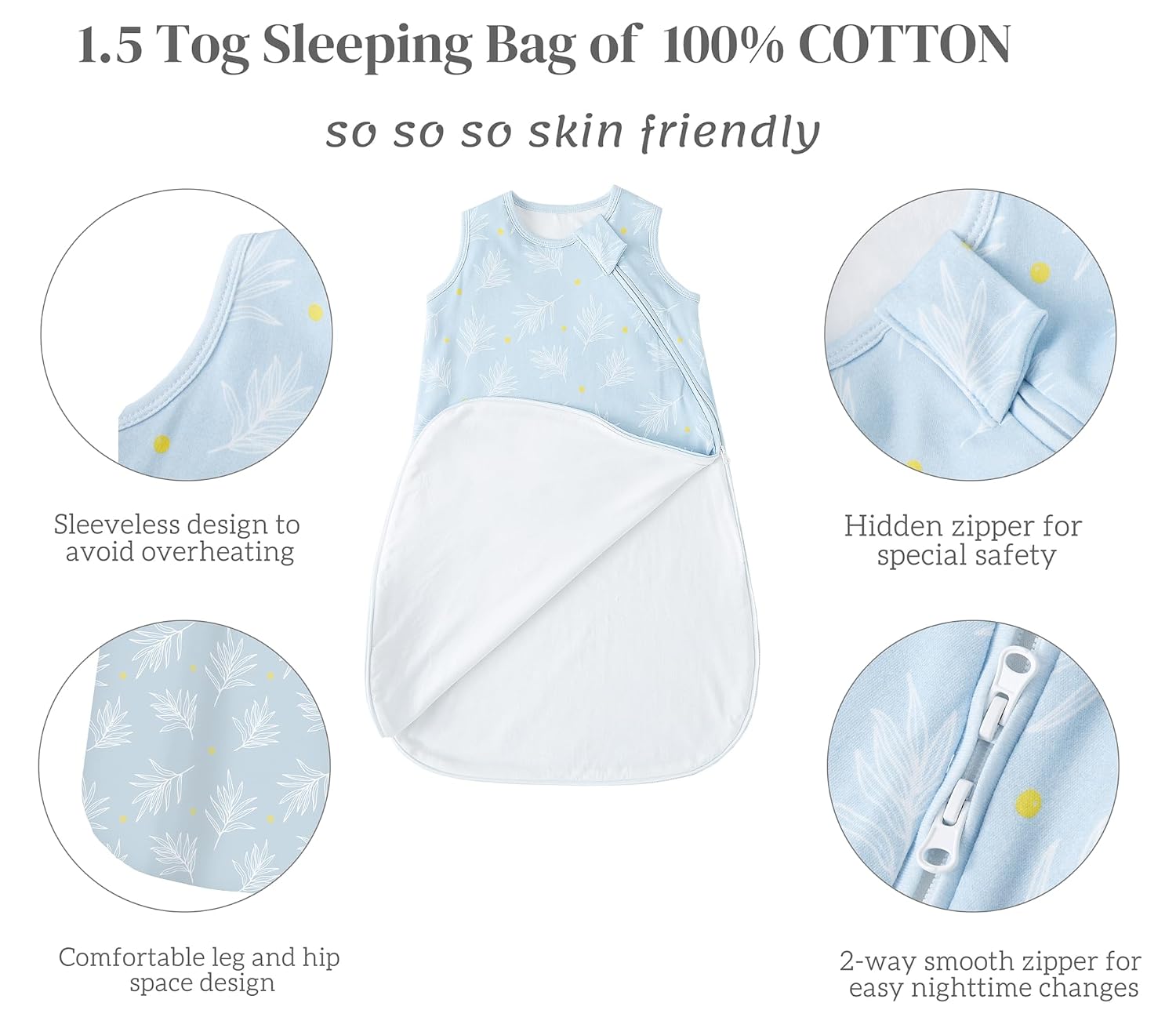 Thumbnail 1 de Baby-Schlafsack 1,5 Tog 2er-Pack 78 cm
