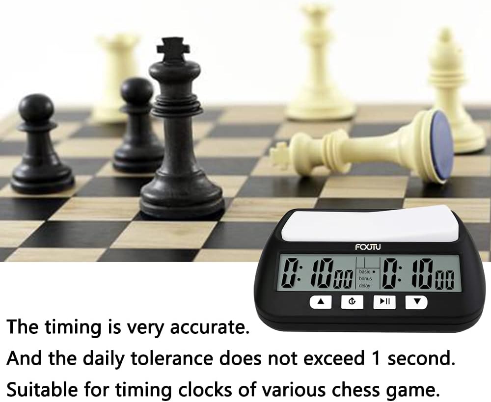Thumbnail 4 de FCXJTU Professional Digital Chess Timer (FCXJTU) with Alarm, Countdown/Count-up and Delay