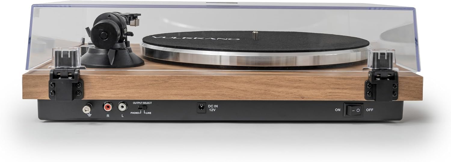 Thumbnail 3 de VULKKANO TD10 : platine vinyle avec bras de précision, préampli phono/ligne intégré et design en bois