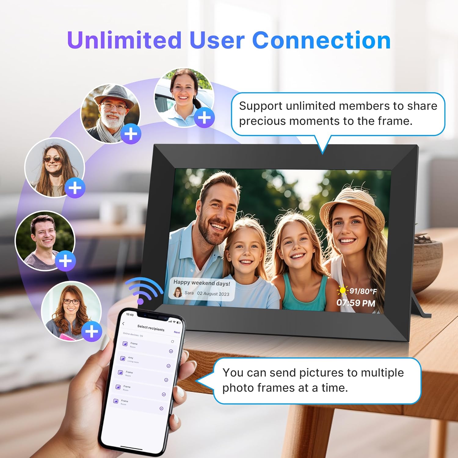 Thumbnail 4 de MaxAngel Uhale Digital Picture Frame 10.1