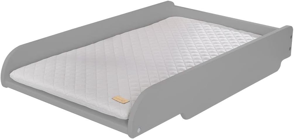 Thumbnail 6 de Roba Plan à Langer à Poser sur Lits Bébé 60x120 cm / 70x140 cm + Matelas Imperméable – Style Blanc