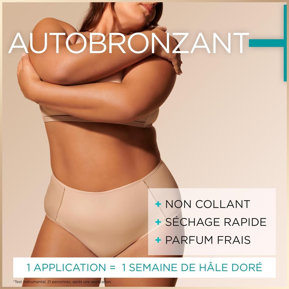 Detalle de GARNIER Ambre Solaire Natural Bronzer Mousse Autobronzante Hydratante – Visage & Corps, 200 ml