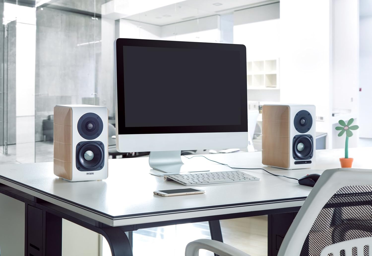 Thumbnail 1 de Edifier S880DB Bluetooth-Regallautsprecher System – Holz/Weiß