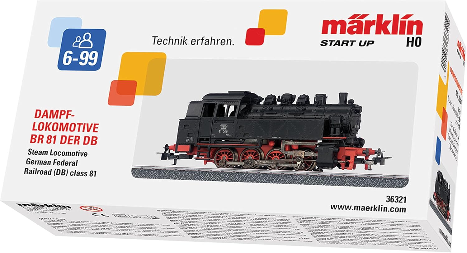 Detalle 2 de Märklin Start up 36321 BR 81 – cyfrowa lokomotywa manewrowa H0, DB Ep. III