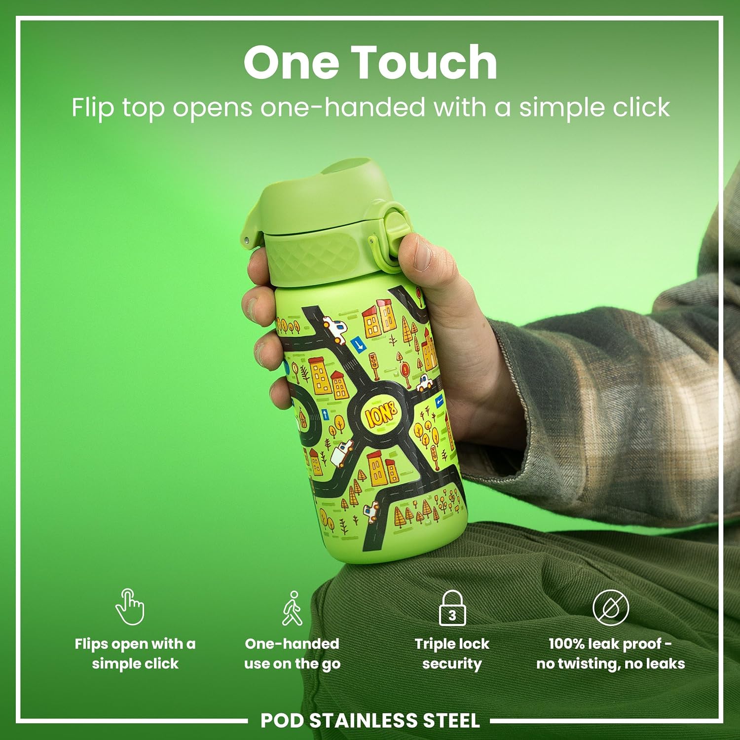 Thumbnail 2 de Ion8 Small Water Bottle: Leak-Proof, Dishwasher-Safe and Easy to Open