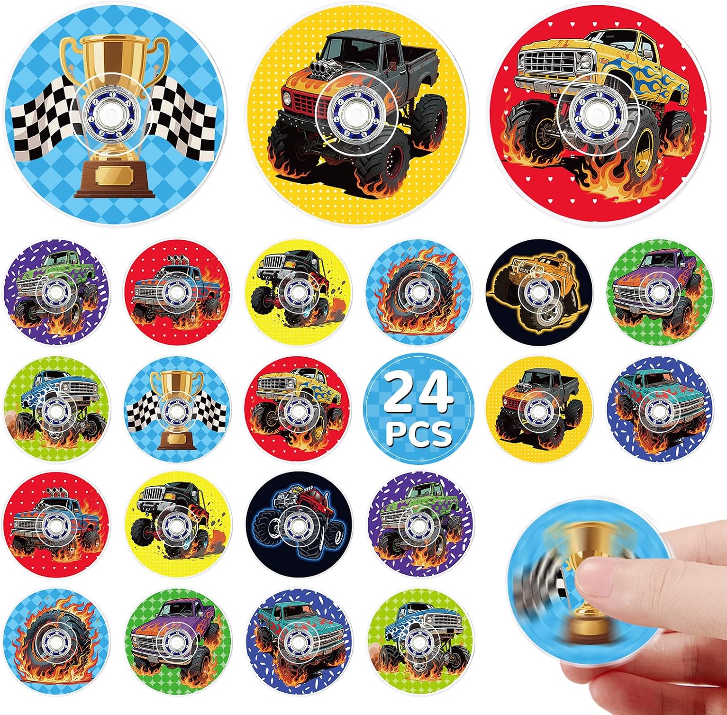 Detalle de Monster Truck Fidget Spinners 24-Pack
