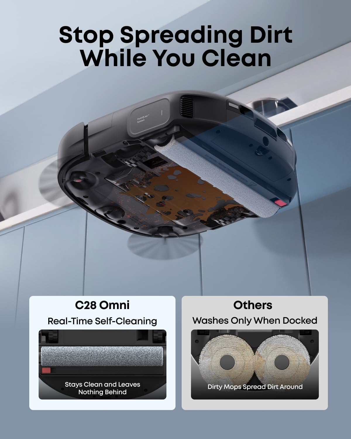 Detalle de eufy Robot Vacuum and Mop C28 Omni