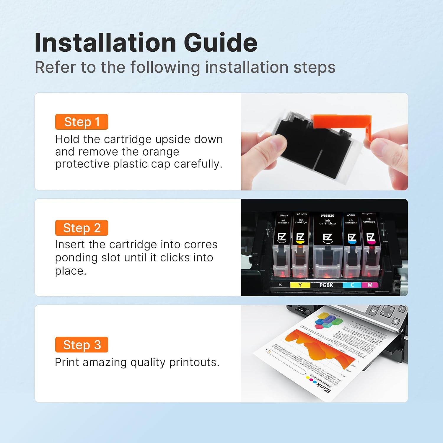 Detalle 1 de E-Z Ink Replacement Ink Cartridges PGI-250XL