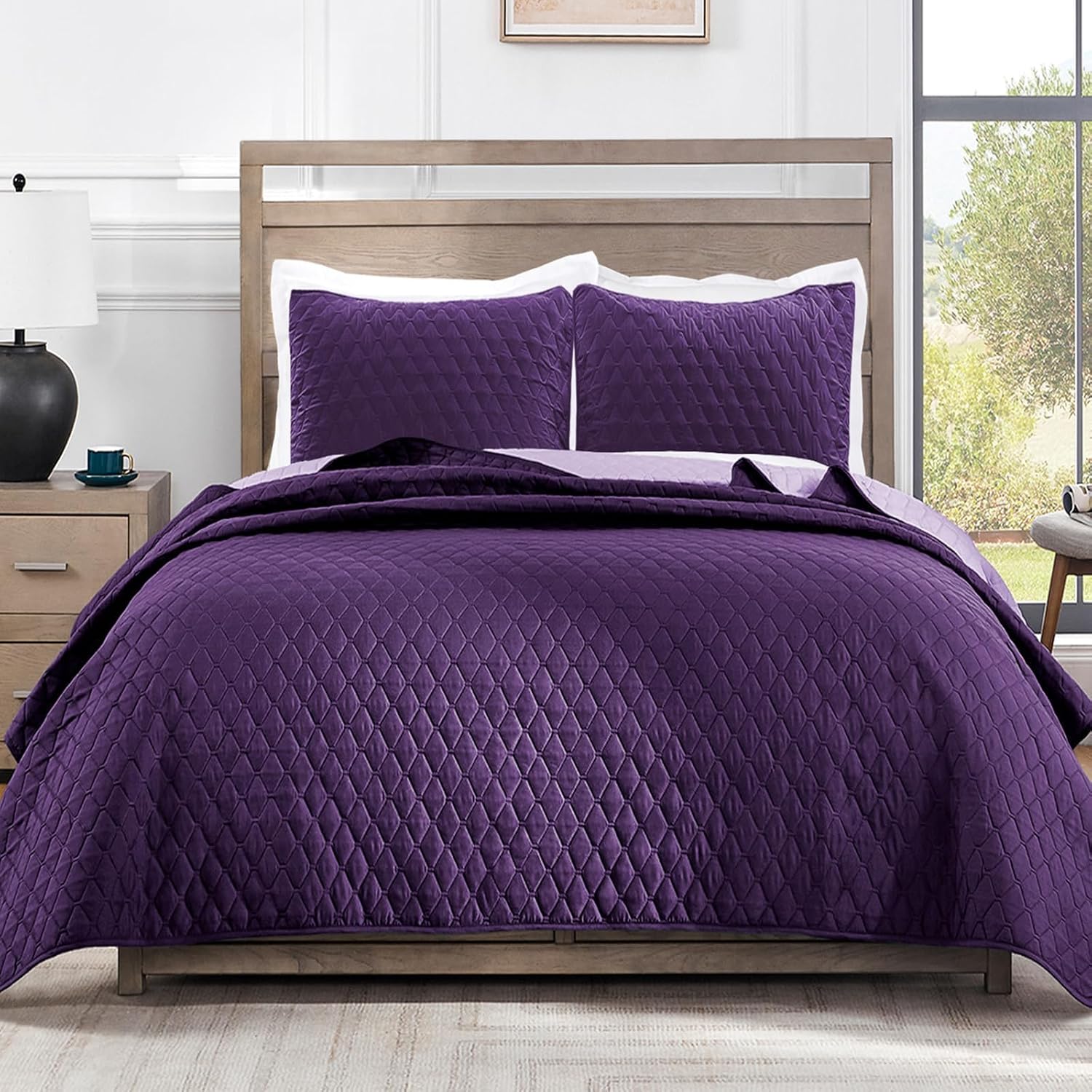 Thumbnail 6 de Exclusivo Mezcla Ultrasonic Reversible Queen Quilt 90"x96"